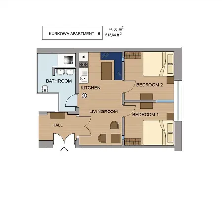 Apartman Kurkowa Krakkó